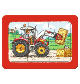 Ravensburger 65738  My first Puzzle Bagger, Traktor und Kipplader 3 x 6 Teile