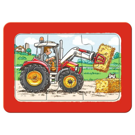 Ravensburger 65738  My first Puzzle Bagger, Traktor und Kipplader 3 x 6 Teile
