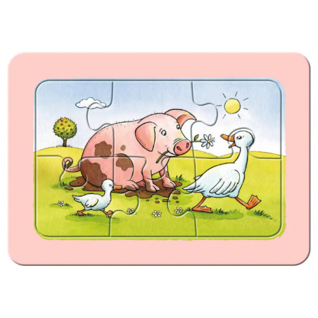 Ravensburger 6571 Puzzle Gute Tierfreunde 3x6 Teile