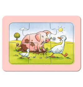 Ravensburger 6571 Puzzle Gute Tierfreunde 3x6 Teile