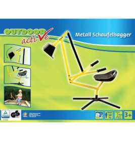 Outdoor active Metall Schaufelbagger, gelb und schwarz