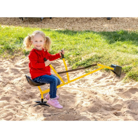 Outdoor active Metall Schaufelbagger, gelb und schwarz