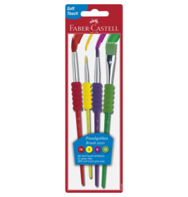 Faber-Castell Pinsel 4er Set Softgriffe
