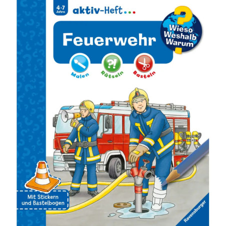 Ravenburger 32691 Wieso? Weshalb? Warum? aktiv-Heft: Feuerwehr WWW-Malbuch (ab 01/06)