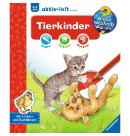 Ravenburger 32693 Wieso? Weshalb? Warum? aktiv-Heft: Tierkinder WWW-Malbuch (ab 01/06)