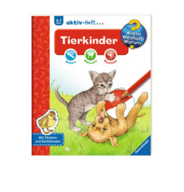 Ravenburger 32693 Wieso? Weshalb? Warum? aktiv-Heft: Tierkinder WWW-Malbuch (ab 01/06)