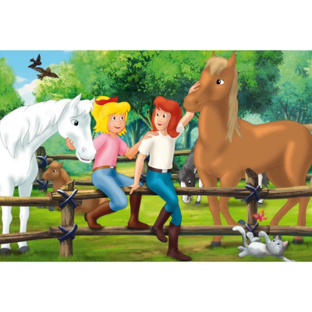 Schmidt Spiele Puzzle Bibi & Tina im Metallkoffer 2 x 100 Teile, 2 x 150 Teile