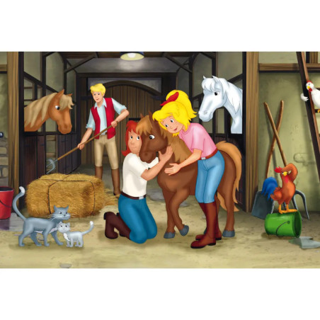 Schmidt Spiele Puzzle Bibi & Tina im Metallkoffer 2 x 100 Teile, 2 x 150 Teile