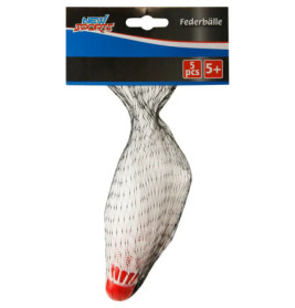 New Sports Federbälle, weiß, 5 Stück