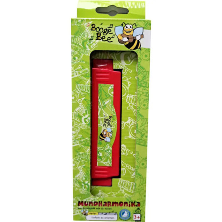 Boogie Bee Mundharmonika, 12 Noten, rot
