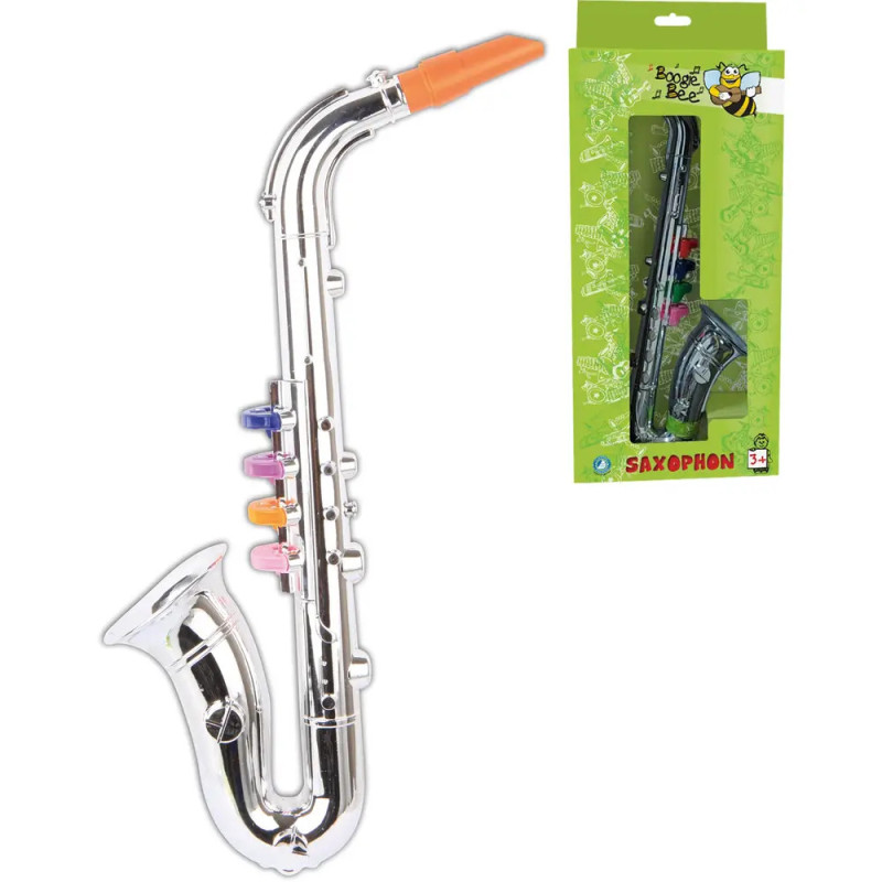 Boogie Bee Saxophon silber, 36 cm