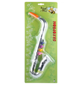 Boogie Bee Saxophon silber, 36 cm