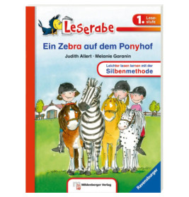 Ravensburger 38563 Leserabe mit Mildenberger Silbenmethode: Ein Zebra auf dem Ponyhof Erstlesetitel