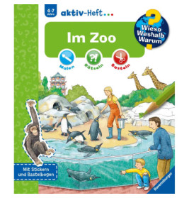 Ravenburger 32688 Wieso? Weshalb? Warum? aktiv-Heft: Im Zoo WWW-Malbuch (ab 01/06)