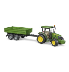 John Deere 5115M mit Bordwandanhänger