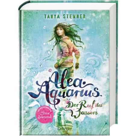 Buchcover von Alea Aquarius: Der Ruf des Wassers mit einem Mädchen vor wasserbetontem Hintergrund. Buchcover von Alea Aquarius: Der Ruf des Wassers mit einem Mädchen vor wasserbetontem Hintergrund.