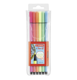 Premium fibre-tip pen STABILO® Pen 68 wallet ''Neon''Premium-Filzstift STABILO® Pen 68 Etui ''Neon''