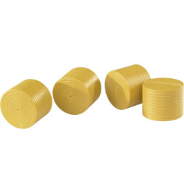 Zubehör: 4 Rundballen ockerbraun