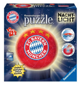 Ravensburger 121779 Puzzleball Nachtlicht FC Bayern München 72 Teile