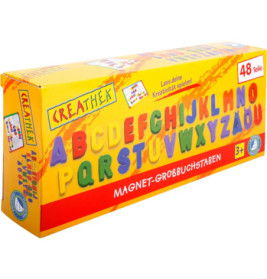 Creathek Magnet Großbuchstaben 48-teilig