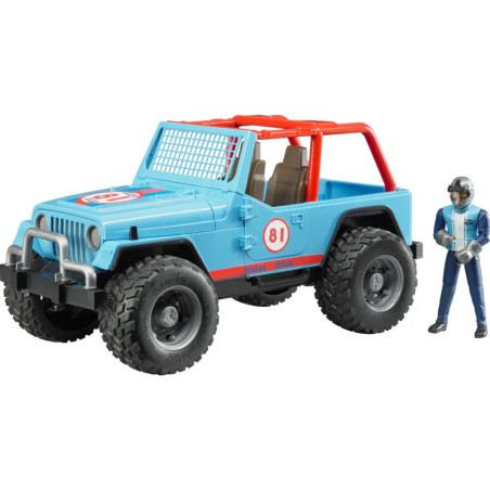 Jeep Cross Country Racer blau mit Rennfahrer