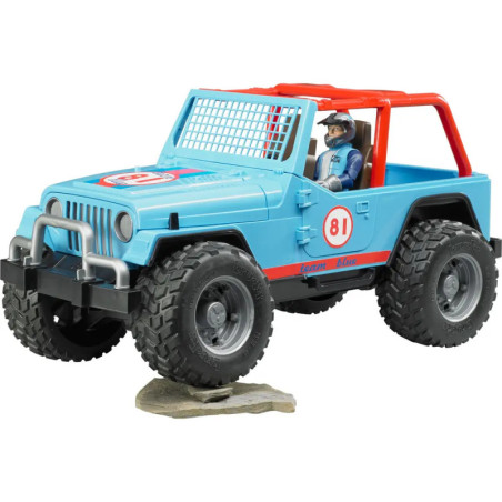 Jeep Cross Country Racer blau mit Rennfahrer