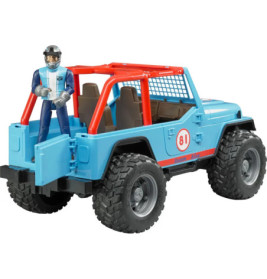 Jeep Cross Country Racer blau mit Rennfahrer