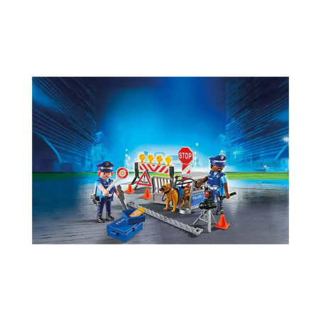 PLAYMOBIL 6878 Polizei-Straßensperre, ca. 19x15x7, ab 4 Jahren