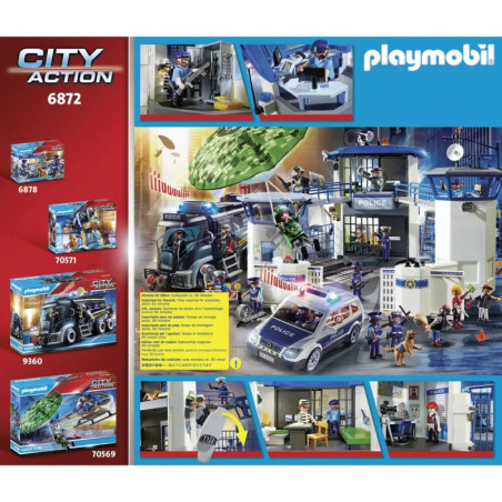 PLAYMOBIL 6872 Polizei-Kommandozentrale mit Gefängnis, ca. 63x26x45, ab 4 Jahren PLAYMOBIL 6872 Polizei-Kommandozentrale mit Gefängnis, ca. 63x26x45, ab 4 Jahren