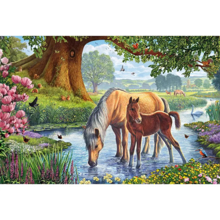 Schmidt Spiele Puzzle Pferde am Bach, 150 Teile Schmidt Spiele Puzzle Pferde am Bach, 150 Teile