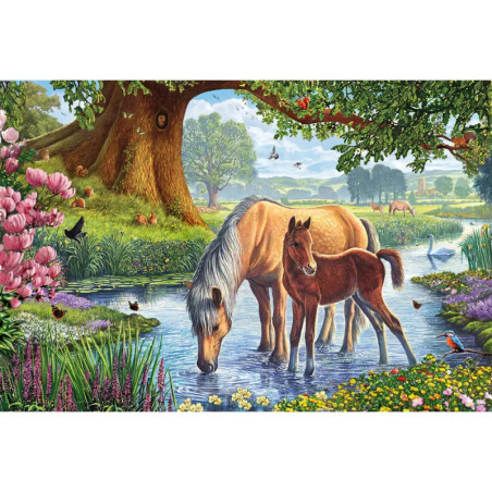 Schmidt Spiele Puzzle Pferde am Bach, 150 Teile Schmidt Spiele Puzzle Pferde am Bach, 150 Teile