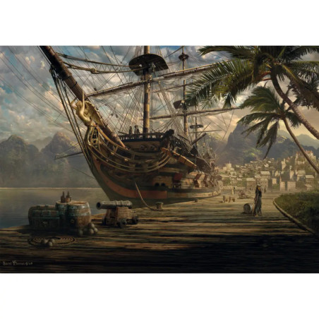 Schmidt Spiele Puzzle Schiff vor Anker, 1000 Teile
