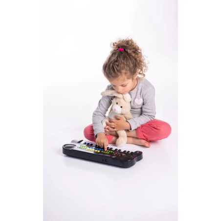 Boogie Bee Elektronisches Keyboard mit Mikrofon, Länge 43 cm