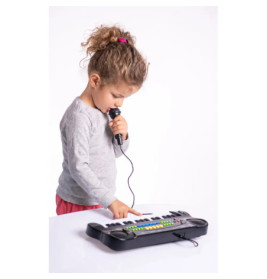 Boogie Bee Elektronisches Keyboard mit Mikrofon, Länge 43 cm
