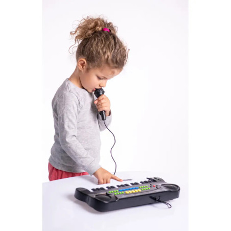 Boogie Bee Elektronisches Keyboard mit Mikrofon, Länge 43 cm