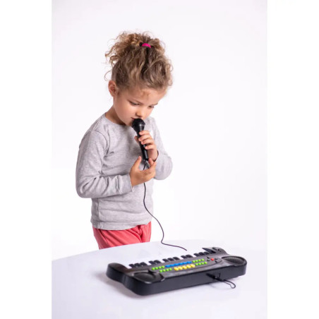 Boogie Bee Elektronisches Keyboard mit Mikrofon, Länge 43 cm