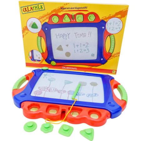 Creathek Magnet Maltafel mit 4 Stempeln