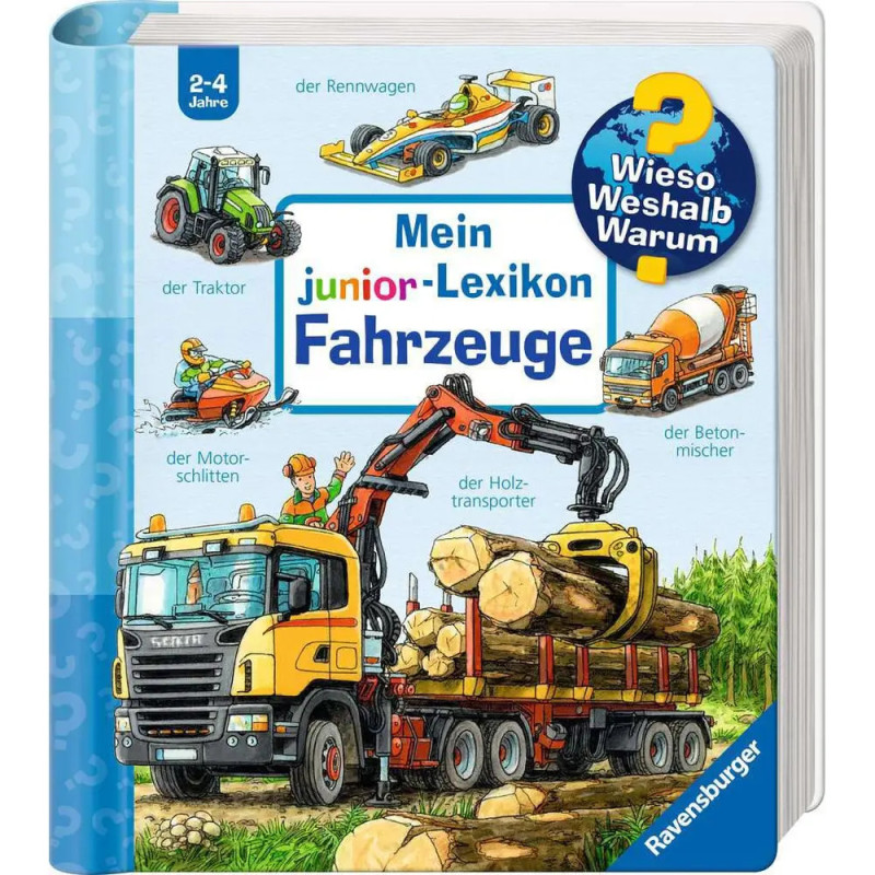 Kinderbuchcover mit Illustrationen von LKW, Rennwagen, Traktor, Schneemobil, Holzlader und Betonmischer. Kinderbuchcover mit Illustrationen von LKW, Rennwagen, Traktor, Schneemobil, Holzlader und Betonmischer.