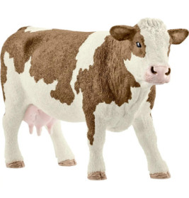 schleich® Farm World Bauernhoftiere - 13801 Fleckvieh-Kuh, ab 3 Jahre