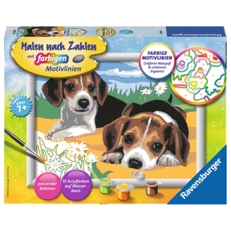 Ravenburger 28329 Malen nach Zahlen Jack Russel Welpen Malen nach Zahlen Serie D Ravenburger 28329 Malen nach Zahlen Jack Russel Welpen Malen nach Zahlen Serie D