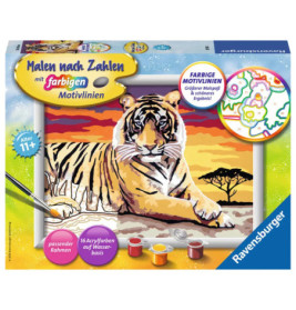 Ravenburger 28553 Malen nach Zahlen Majestätischer Tiger Malen nach Zahlen Serie D