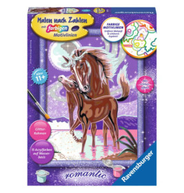 Ravenburger 28555 Malen nach Zahlen Pferdegeflüster Malen nach Zahlen Serie Romantic