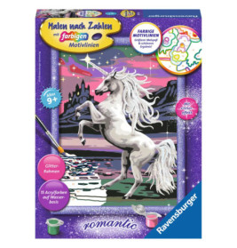 Ravenburger 28563 Malen nach Zahlen Magisches Einhorn Malen nach Zahlen Serie Ro