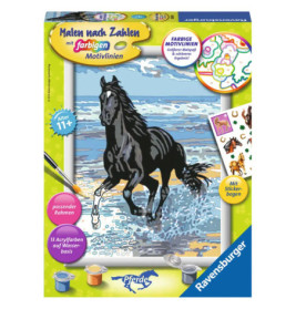 Ravenburger 28565 Malen nach Zahlen Pferd am Strand Malen nach Zahlen Serie Pferd