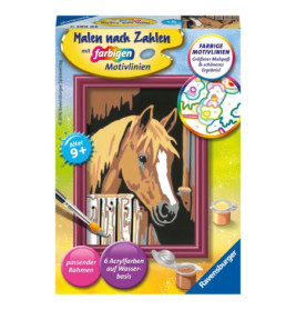 Ravenburger 29685 Malen nach Zahlen Pferd im Stall Malen nach Zahlen Serie F