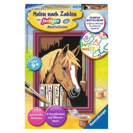 Ravenburger 29685 Malen nach Zahlen Pferd im Stall Malen nach Zahlen Serie F