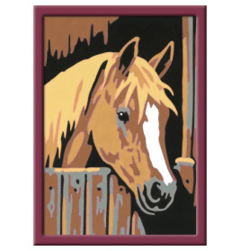 Ravenburger 29685 Malen nach Zahlen Pferd im Stall Malen nach Zahlen Serie F