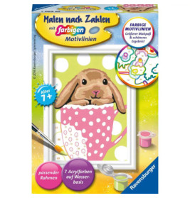 Ravenburger 29690 Malen nach Zahlen Süßes Schlappohr Malen nach Zahlen Serie F
