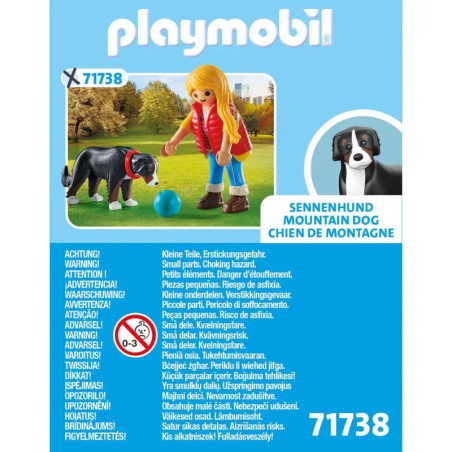 PLAYMOBIL 71738 Frau mit Sennenhund