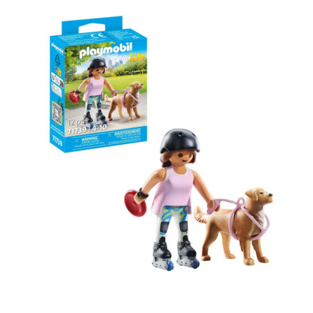 PLAYMOBIL 71739 Inlinerin mit Retriever